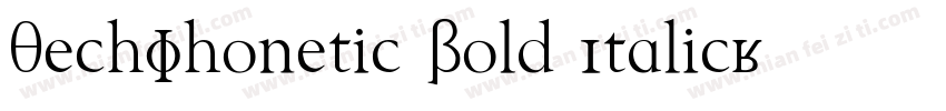 TechPhonetic Bold Italic字体转换